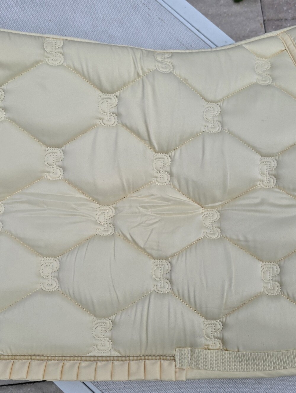 Ps Of Sweeden YELLOW full Jump Ruffle SADDLE PAD- EUC Sunlight Ruffle